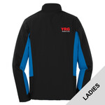 L318 - P274-Robotics Logo - EMB - Ladies Colorblock Soft Shell Jacket